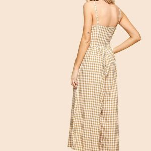 Abigail Gingham Midi Dress  |  Womens Dresses & Skirts Clothing Dresses & Skirts