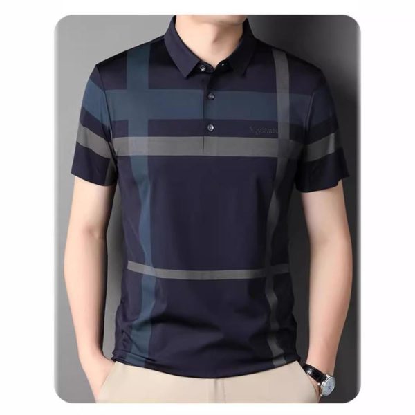 Blaine Tartan Long-Sleeved Polo Shirt  |  Mens Tops Clothing Mens