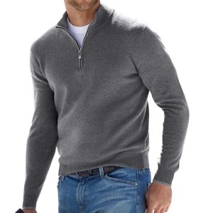 Cotton Half Zip  |  Mens Sweaters & Knitwear Clothing Mens