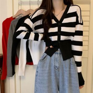 Mariner Striped Cardigan  |  Womens Sweaters & Knitwear Clothing Sweaters & Knitwear