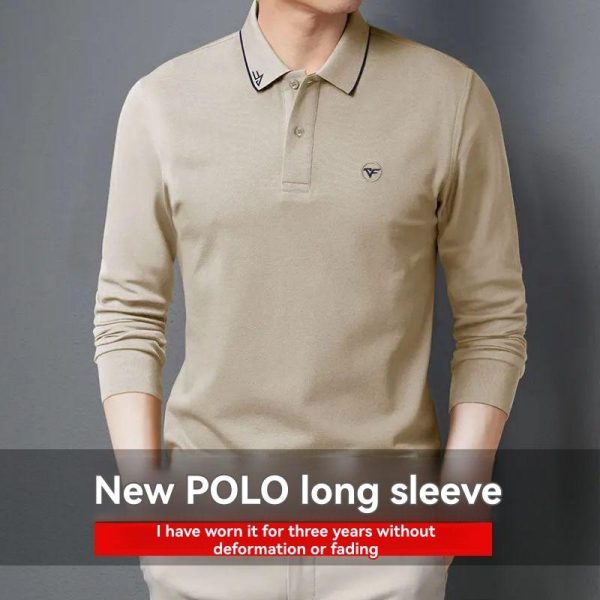 Nocton Knitted Long-Sleeved Polo Shirt  |  Mens Sweaters & Knitwear Clothing Mens