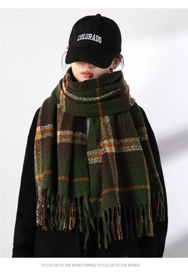 Tartan Boucle Scarf  |  Womens Scarves & Wraps Accessories Scarves & Wraps